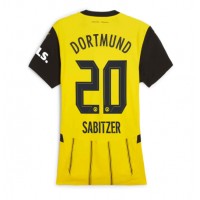 Camisa de Futebol Borussia Dortmund Marcel Sabitzer #20 Equipamento Principal Mulheres 2024-25 Manga Curta